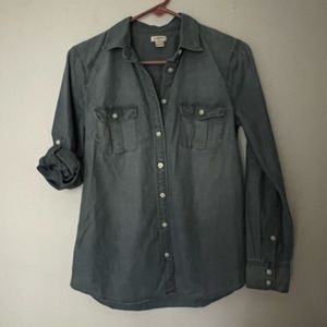 EUC J. Crew Classic Chambray Shirt